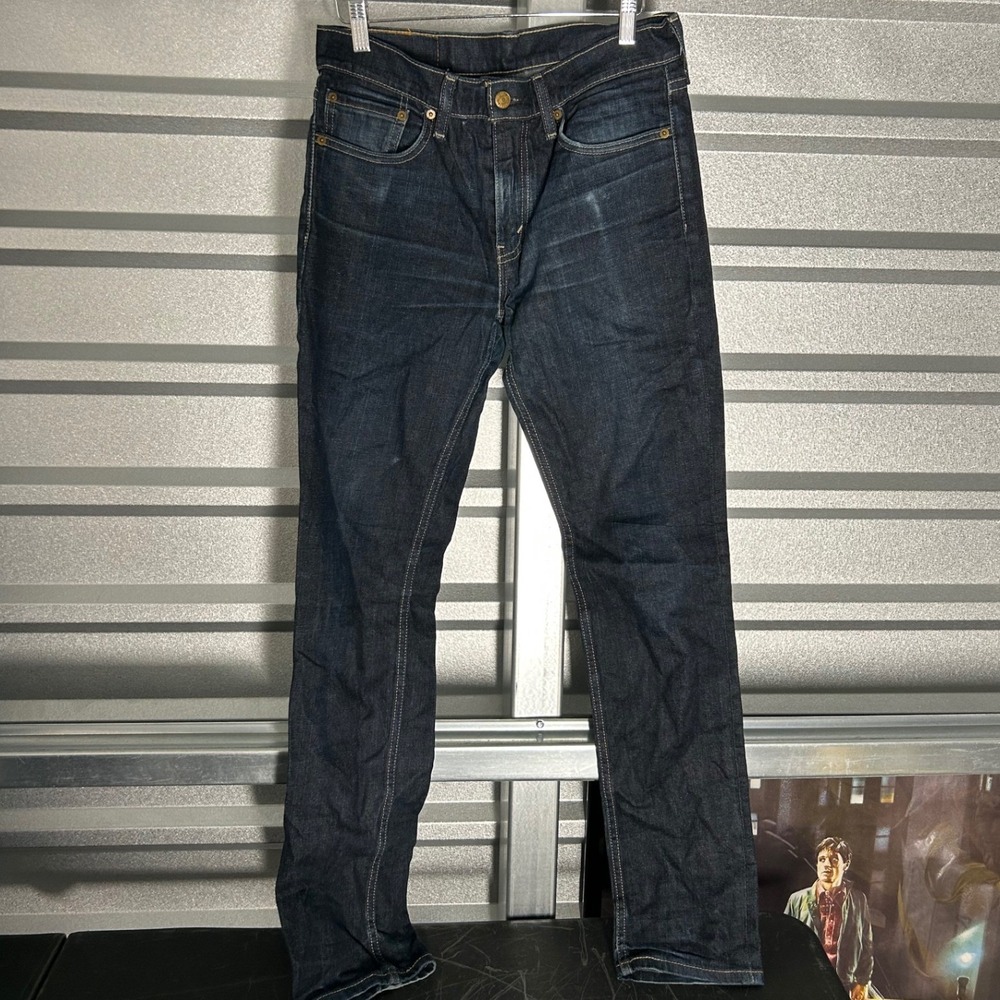Levis 511 Slim Fit Jeans Mens 30x33 Blue Dark Wash Denim Streetwear Casual